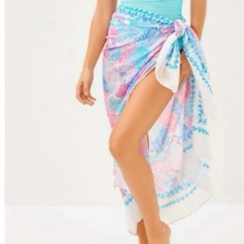 Lilly Pulitzer Pareo Multi Roar of the Seas Engineered One Size GWP NWT